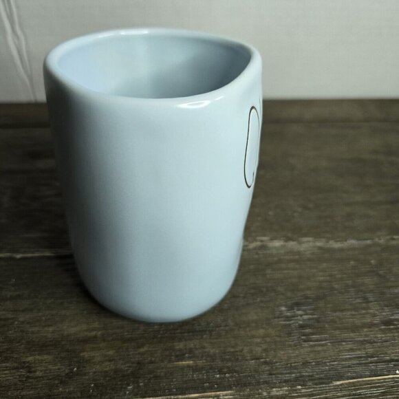 NWT Rae Dunn Artisan Quit It! Pastel Blue Coffee Mug 2021 Magenta Farmhouse - Picture 6 of 8